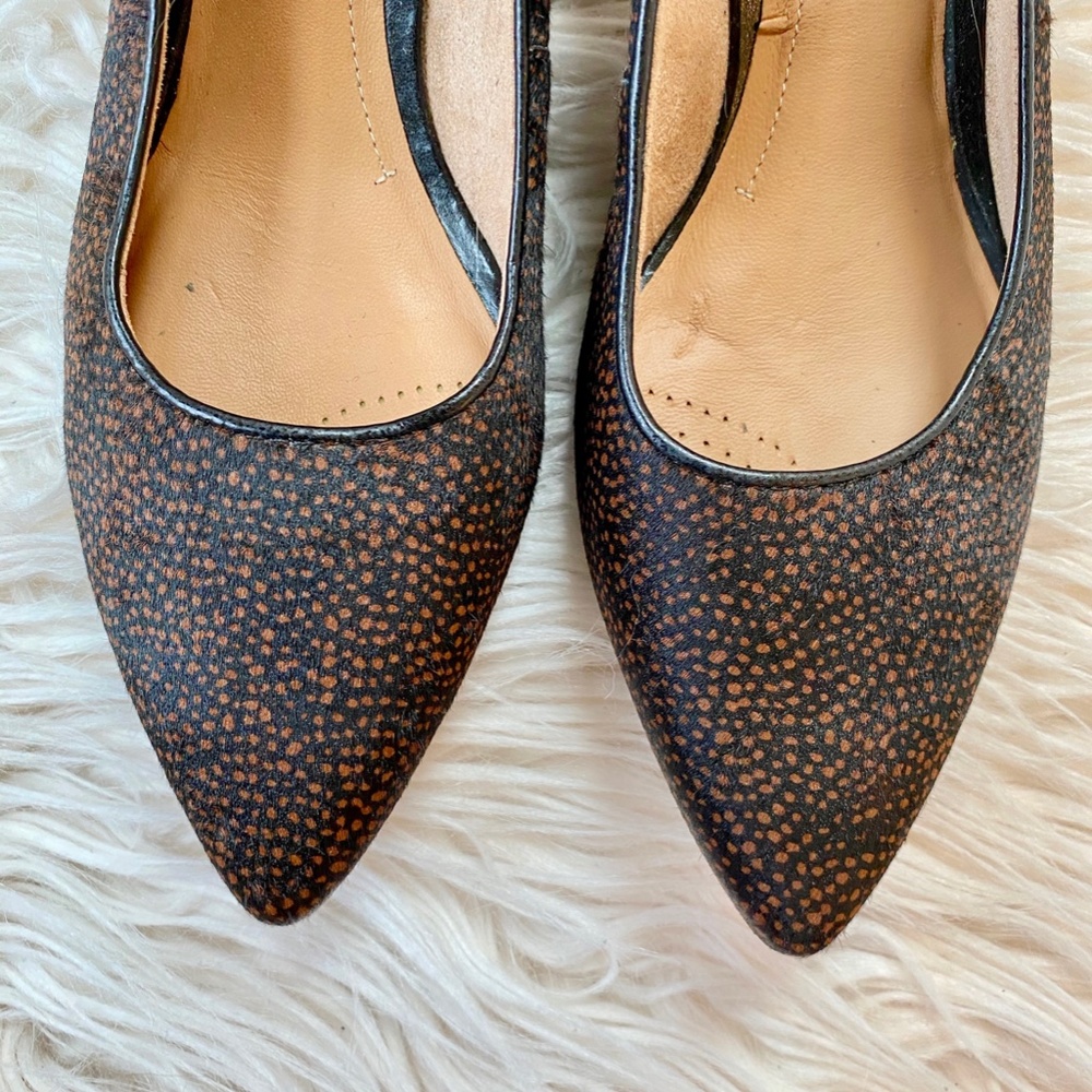 Clarks Artisan Sage Cooper Calf Hair Heels Sz 8 - Picture 6 of 11